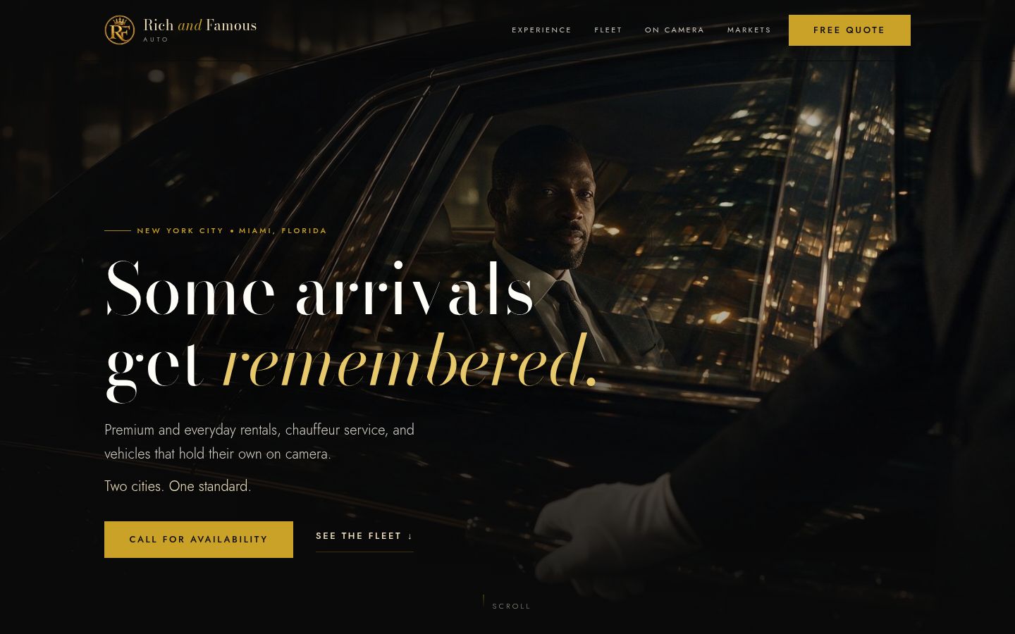 The Rich and Famous Auto website